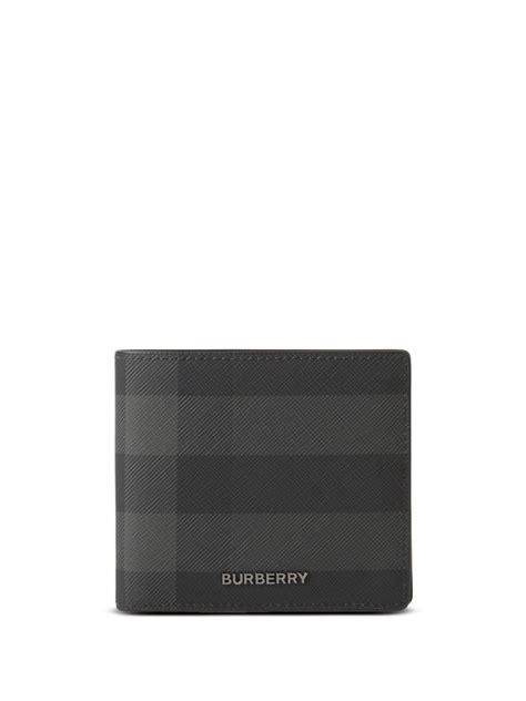 burberry hip check-print bi-fold wallet|Burberry check.